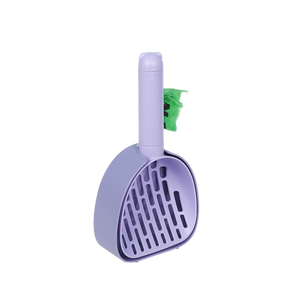 Tamiz de plástico integrado duradero para mascotas, pala para arena para gatos, pala para caca, pala para arena para gatos - Product Image 1