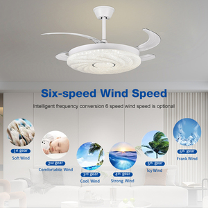 Ventas directas de fábrica de bajo ruido de motores de CC modernos para comedores y salas de estar Ventilador de techo LED de 42 pulgadas y 42W de 42 pulgadas - Product Image 2
