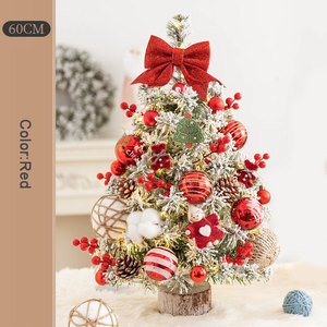 60cm Decor <b>Christmas</b> <b>Tree</b> 24inch <b>Table</b> <b>Christmas</b> <b>Tree</b> Set with Bow Tie Ball Pine Cone Glitter Ball Artificial Mini Xmas <b>Tree</b> - Product Image 1