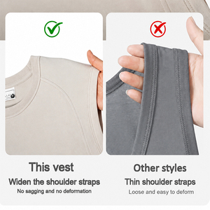 Camisetas Deportivas de Algodón para Hombre, Personalizadas con Logotipo de Fábrica, Sin Mangas, para Gimnasio, Atletismo, Running, Corte Holgado - Product Image 4