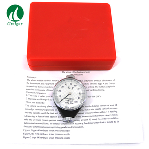 เครื่องทดสอบความแข็งแบบพกพาของ <span class=keywords><strong>LX</strong></span>-OO เครื่องทดสอบยางชายฝั่ง00แบบมีฟองซิลิโคนนิ่มมากสำหรับเคี้ยวหมากฝรั่งทดสอบช่วง0-100HOO - Product Image 6