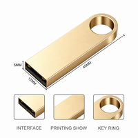 Clé USB Métallique Personnalisable en Gros avec Logo Gratuit, 64 Mo-128 Go, Clé USB 2.0 Haute Vitesse pour Cadeaux d'Affaires