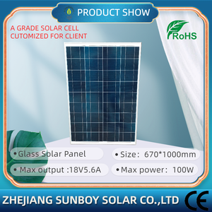 カスタマイズされた100W 120W 150WP 200W 250Wソーラーパネル18VモジュールPercおよびハーフセルタイプ - Product Image 2