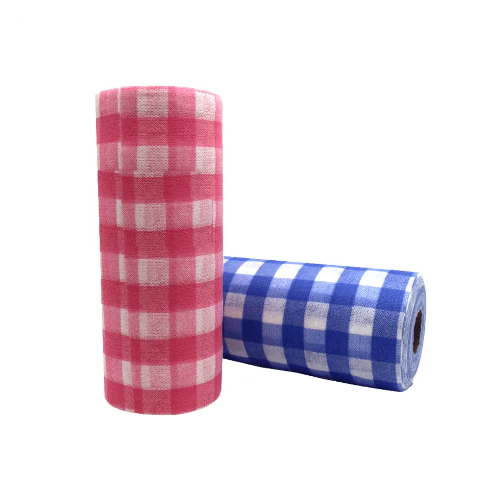 Rolo de papel de bambu para cozinha, toalhas de papel de bambu coloridas e reutilizáveis