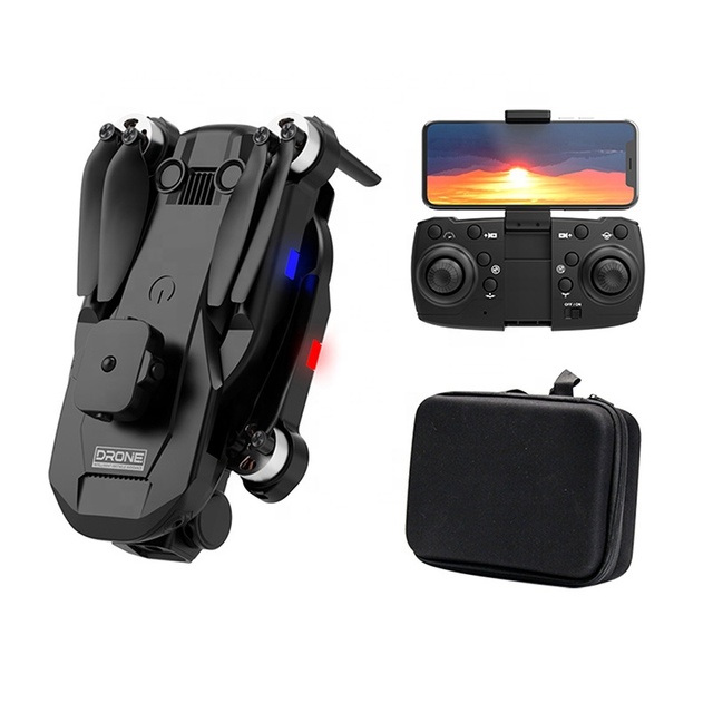 F196 Obstacle Avoidance Led Lights Long Distance Trajectory Dual Cameras APP Control Drone Brushless Toy for Photographers