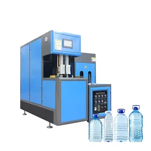 Hoge Snelheid 2 Holte Semi-Automatische Pet Plastic Fles Blaasmachine Blaasvormmachine Voor Fles