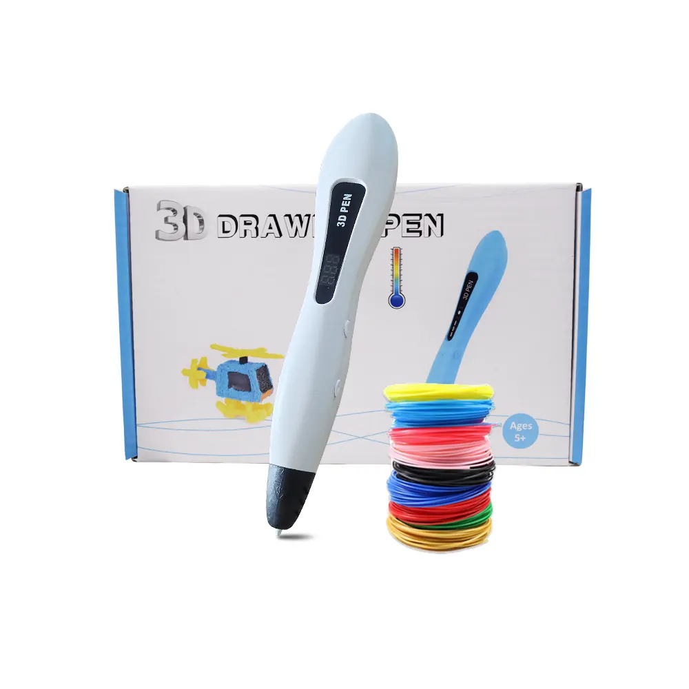 Bolígrafo de impresión de dibujo 3D para niños con pantalla LCD inteligente pantalla OLED estilo caliente Precio de Nepal bolígrafo 3D