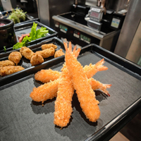 Plats prêts à cuire Crevettes panées Surgelées Pré-frites Apéritif de fruits de mer Restaurant Traiteur Hôtel Fournitures Marché de détail Sac de 250g