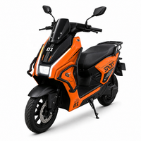 Skuter Listrik Beban Berat Motor 3000W Roda 12 Inci Rem Cakram Ganda Baterai Asam Timbal Rangka Diperkuat Rak Kargo
