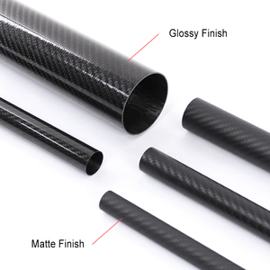 Tubo Cavo in Fibra di Carbonio 3K Twill di Alta Qualità, Diametro e Lunghezza Personalizzabili per Palo Telescopico Tenda, Accessorio per Tendalino Marino - Product Image 2