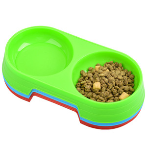 Venta directa de fábrica de comederos para mascotas, comederos de plástico para perros, comederos de doble boca en colores pastel, para alimentación y bebida. - Product Image 5