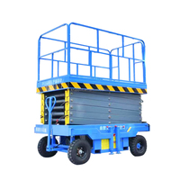 Plateforme élévatrice mobile à ciseaux semi-électrique 22M, capacité 100 kg, plateforme 2100x930mm