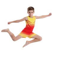 Justaucorps sans manches pour filles Winora avec rayures violettes et blanches, taille élastique, vêtements de danse pour enfants