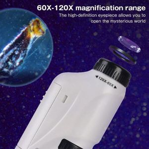 Juguetes para Niños, Experimentos Científicos, Kits de Microscopio de Bolsillo 60-120x, Mini Microscopio Educativo de Mano con Luz, Regalos STEM para Niños - Product Image 6