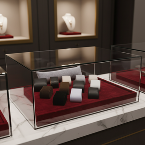 Custom Velvet <strong>Watch</strong> Show <strong>Display</strong> Storage Pillow Cuff Cushion Holder - Product Image 5