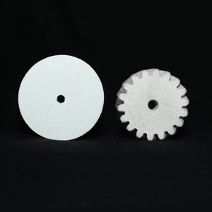 Roue <span class=keywords><strong>de</strong></span> polissage en feutre à dents <span class=keywords><strong>de</strong></span> <span class=keywords><strong>scie</strong></span> pour surfaces en <span class=keywords><strong>verre</strong></span>, céramique, pierre et métal - Product Image 2