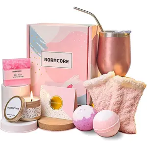 Étiquettes privée personnalisées en acier inoxydable, cadeaux d'anniversaire saint-valentin, pour amoureux, avec chaussettes, bombe de savon, bougies parfumées, ensemble de cadeaux