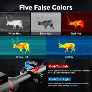 Bosean ATG 1x-8X サーマルイメージングスコープ 防水 ナイトビジョン ハンティング用 35mm対物レンズ 384x288解像度 軽量 - Product Image 4