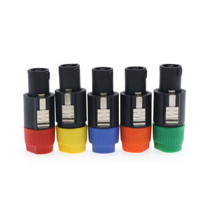 High Quality NL4FC Male Jack 4-Pole Audio Connector Cable Wire 4-Pin Speaker Speakon Plug Polo Speaker Speaker <strong>Accessories</strong> - Product Image 2