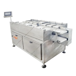 Combiné de pesage multi-têtes et de comptage manuel de lots par contrepoids pour filets de saumon, de bœuf et de poisson de bonne qualité - Product Image 1