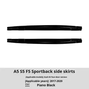 Kit de Carrocería Superior de ABS Cromado Nuevo para Audi <span class=keywords><strong>A5</strong></span> S5 F5 <span class=keywords><strong>Sportback</strong></span> de Cuatro Puertas 17-20, Alerón Lateral, Moldura Pequeña - Product Image 6