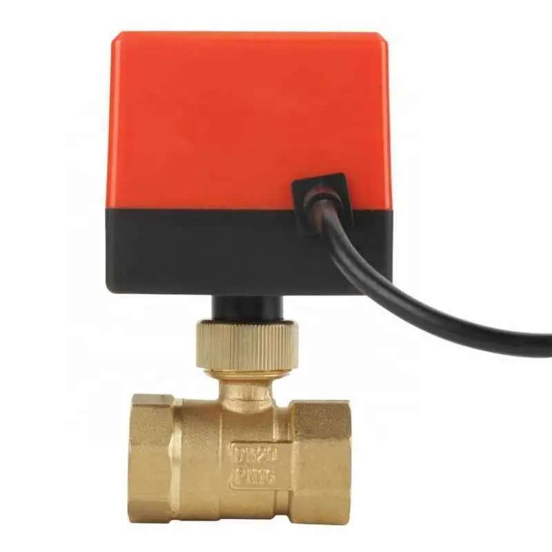 Motorisiertes Messing-Kugelventil DN40 G1½“ – 2/3 Wege, DC 24V, Für Klima- & Wassersysteme