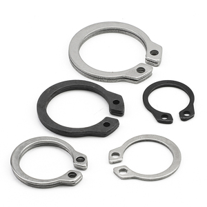 10 pièces/sac, anneaux de retenue externes en acier inoxydable 304 noir, acier 65mn, pour axe, type C, circlip M3-M180 - Product Image 3
