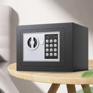 Mini Anti-theft All Steel Small Household Office Strong Box Smart Password Fingerprint Entering the Wall Safe Deposit Box