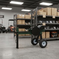 NOUVEAU Fendeuse de bûches à essence rapide JQSP15T, vitesse de 2 secondes, composants à engrenages, force de 15 tonnes, taille de bûche maximale 400x350mm, CE ISO