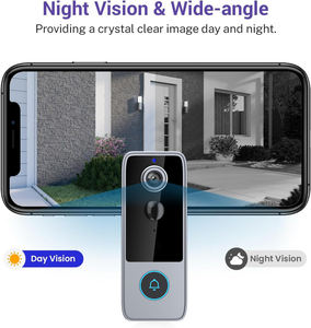 กริ่งประตูวิดีโอไร้สายอัจฉริยะ ระบบอินเตอร์คอมสองทาง ความละเอียด 720P เซ็นเซอร์ PIR ติดตั้งง่าย มองเห็นในเวลากลางคืน มาตรฐานกันน้ำ IP65 แอป Tuya 120 - Product Image 4