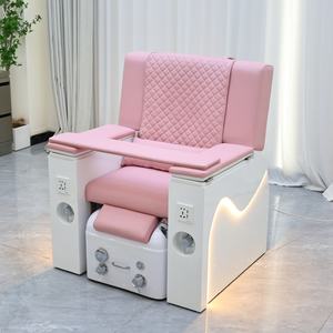 Chaise de massage des pieds Zxm de haute qualité, lumières LED, canapé de spa, meubles de salon de manucure, chaise de pédicure pour salon de beauté - Product Image 1