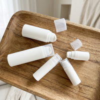 Botol Pompa Vakum PP Plastik Putih Mini 5ml 10ml 15ml 30ml 50ml untuk Serum Krim Lotion Kosmetik