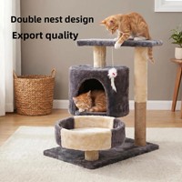 Arbre à chat moderne en bois, tour, lit pour chat, structure d'escalade multi-niveaux tout-en-un, plateforme de saut, jouets pour chat, vente en gros
