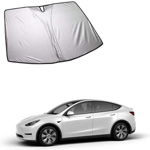 Pare-soleil pliable pour pare-brise avant de <span class=keywords><strong>voiture</strong></span> à double couche pour <span class=keywords><strong>Tesla</strong></span> Model Y - Product Image 1