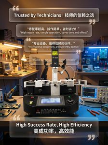 Drie onafhankelijke temperatuurregelaars recirculeren overtollige warmte, voorkomen schade aan chips en printplaten, verminderen chipverlies, telefoonreparatiemachine - Product Image 5