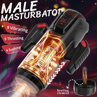 Masturbateurs automatiques pour hommes à poignée amovible, avec vibration, aspiration et fonction d'étirement, mains libres, jouets sexuels pour adultes
