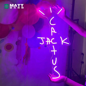 2024 <span class=keywords><strong>Cactus</strong></span> Jackk enseigne au néon lumière LED USB alimenté chambre fête décor AC/DC transformateur - Product Image 1