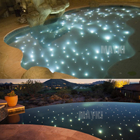 Moteur de lumière à fibre optique DMX 100w, source de lumière à fibre optique RGBW pour piscine