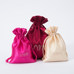 <b>Personalized</b> Drawstring Wig <b>Bag</b> Custom Logo Packaging Silk Hair Extension <b>Bag</b> Satin Wig <b>Bag</b> for Hair Bundles - Product Image 4