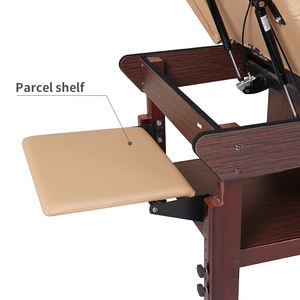 <span class=keywords><strong>Table</strong></span> de <span class=keywords><strong>massage</strong></span> thaïlandaise de luxe avec armoire de rangement en bois Cama De Massagem lit SPA marron réglable avec accoudoir magnétique - Product Image 5