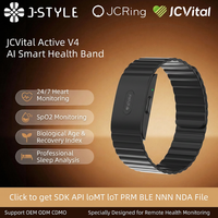 JCVital 2501 SDK APL OEM ODM OEM Akıllı Monitör Bileklik, 24 Saatlik Nabız Sensörü, Sağlık Takip Cihazı, Stres Giderici ve Yapay Zeka Önerileri ile