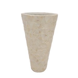 Florero blanco de perlas Madre, suministro usado para decoración, el más vendido - Product Image 1