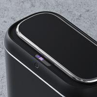 Version batterie Poubelle de cuisine intelligente avec capteur de mouvement auto-scellant Poubelle domestique avec couvercle