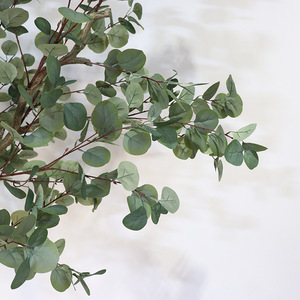 Arbre <span class=keywords><strong>artificiel</strong></span> d'<span class=keywords><strong>eucalyptus</strong></span> hautement simulé <span class=keywords><strong>Plante</strong></span> décorative d'intérieur <span class=keywords><strong>Plante</strong></span> artificielle décorative en soie plastique - Product Image 5