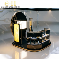 Conception de magasin de bijoux de luxe, solution clé en main personnalisée, de la conception à la construction, présentoirs modernes pour boutique, aménagement de magasin de bijoux