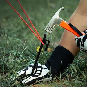 4 stuks/8 inch tentnagels voor buiten, zware stalen tentpinnen voor kamperen, luifel, markies, campingveld - Product Image 4