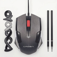 Nouvelle souris ergonomique noire de haute qualité, 3 boutons, pour ordinateur portable, PC, souris filaire ergonomique légère pour jeux RGB, CMM-222