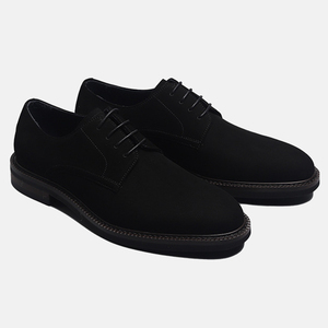 <span class=keywords><strong>Scarpe</strong></span> Derby in pelle scamosciata per <span class=keywords><strong>uomo</strong></span> <span class=keywords><strong>scarpe</strong></span> eleganti Vintage traspiranti resistenti all'usura fatte a mano da ufficio marrone scuro - Product Image 6