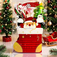 Christmas Gift Box 3D Sugar Free Lollipop Assorted Shapes Holiday Candy Bulk Wholesale for Kids Party Favor