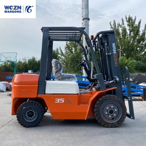 Дизельный вилочный погрузчик WGZN 3,5 тонны с прямой поставкой от завода, увеличенный срок службы, для строительных работ - Product Image 1